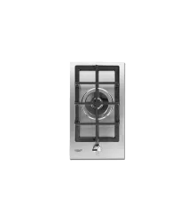 Cooktop Semi-Filo Uno Crissair, módulo domino a gás de uma boca em inox, vista de cima