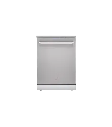 Lava Louças Freestand Crissair em inox, vista frontal de piso com puxador tubular