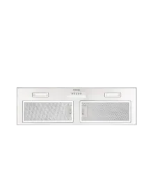 Coifa de Embutir Inox 90 Crissair vista de baixo, com os dois filtros e o painel de botões