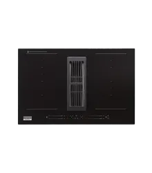 Cook Air Crissair, cooktop de indução em vidro preto com exaustor central integrado