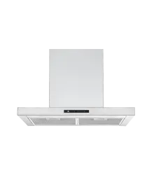 Coifa Slim 60 Crissair de parede, vista frontal em inox com chaminé e painel touch