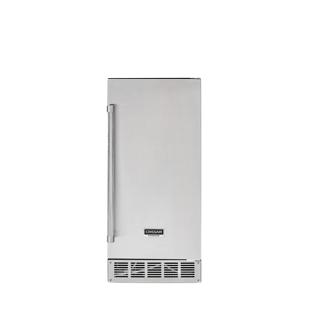 Ice Maker Crissair, máquina de gelo de embutir em inox com puxador vertical