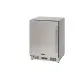 Freezer Undercounter Crissair em perspectiva lateral, com o rodapé ventilado e o painel digital