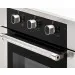 Detalhe dos três botões de comando e do puxador tubular do Forno Aria Fry Crissair