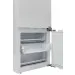 Freezer do Refrigerador Bottom Freezer 70 Crissair com uma gaveta transparente estendida