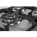 Detalhe aproximado do queimador com espalhador e da grade de ferro do Cooktop Fuoco 75 Crissair