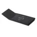 Controle remoto touch preto que acompanha a Coifa Roof Plane Crissair, visto em perspectiva