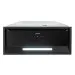 Coifa de Embutir Black 70 Crissair em perspectiva, com a iluminação LED acesa em branco