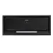 Coifa de Embutir Black 70 Crissair de frente, com o painel touch em repouso