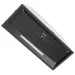 Coifa de Embutir Black 70 Crissair inclinada com o display aceso e a barra de LED iluminada