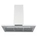 Coifa Slim 90 Crissair com a barra de LED acesa sobre os três filtros