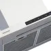 Detalhe do painel touch azul e do encaixe do filtro da Coifa Slim 60 Crissair