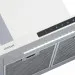 Detalhe do painel de comandos com a barra de LED acesa da Coifa Slim 60 Crissair
