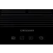Detalhe frontal dos comandos e da marca Crissair no vidro do Cooktop Induzione 30