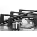 Detalhe das grades de ferro e do botão em inox do Cooktop Semi-Filo Duo Crissair, vista rasante