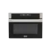 Forno Oven Grill Combinato Crissair de embutir, vista frontal com moldura em inox e vidro preto