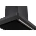 Detalhe da borda inferior da Coifa Drito Plane Black Crissair com a barra de LED apagada