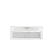 Coifa de Embutir Inox 70 Crissair vista de baixo, com o filtro metálico e o painel de botões