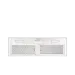 Coifa de Embutir Inox 90 Crissair vista de baixo, com os dois filtros e o painel de botões