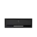 Coifa de Embutir Black 85 Crissair de frente, acabamento preto com iluminação LED linear