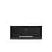 Coifa de Embutir Black 70 Crissair de frente, acabamento preto com iluminação LED linear