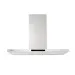 Coifa Slim Isola Crissair de teto em inox, vista frontal com chaminé reta