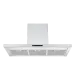 Coifa Slim 90 Crissair de parede, vista frontal em inox com chaminé reta