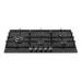 Cooktop Crystal 90 Crissair em perspectiva, mostrando a largura do vidro e as grades de ferro