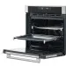 Forno Oven Grill Crissair aberto com uma grade deslizante estendida para fora
