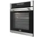 Forno Oven Grill Crissair visto de lado com a porta fechada e o interior aceso