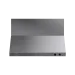 Coifa Dallas 120 Crissair de parede em inox, vista frontal com os comandos na borda