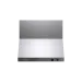 Coifa Dallas 90 Crissair de parede em inox, vista frontal com chaminé e comandos na borda