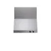 Coifa Dallas 75 Crissair de parede em inox, vista frontal do corpo inclinado