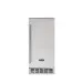 Ice Maker Crissair, máquina de gelo de embutir sob bancada em inox, vista frontal
