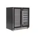 Adega Duo Maxi Crissair em perspectiva lateral com as portas fechadas