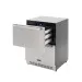 Gaveta Refrigerada Crissair em perspectiva com a gaveta superior aberta e iluminada
