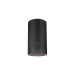 Coifa Isola Cilindro Black Crissair de teto, cilindro preto com painel touch vertical