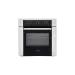 Forno Aria Fry Crissair de embutir, vista frontal com painel em inox e vidro preto