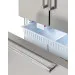 Detalhe da gaveta transparente do freezer do Refrigerador French Door 580 Crissair