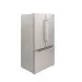 Refrigerador French Door 580 Crissair em perspectiva lateral, com tudo fechado