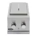 Side Burner Texas 32 Crissair, queimador lateral de embutir em inox com a tampa fechada