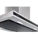 Coifa Soft Isola Crissair vista por baixo com os pontos de LED acesos sobre a base preta
