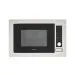 Micro-ondas Song Crissair de embutir, vista frontal com moldura em inox e painel de comandos