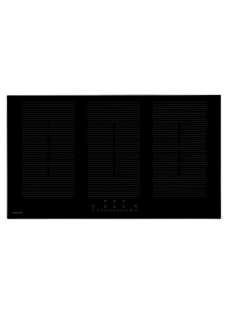 Cooktop Induzione 90 Crissair, cooktop de indução em vidro preto de 90 cm com cinco zonas