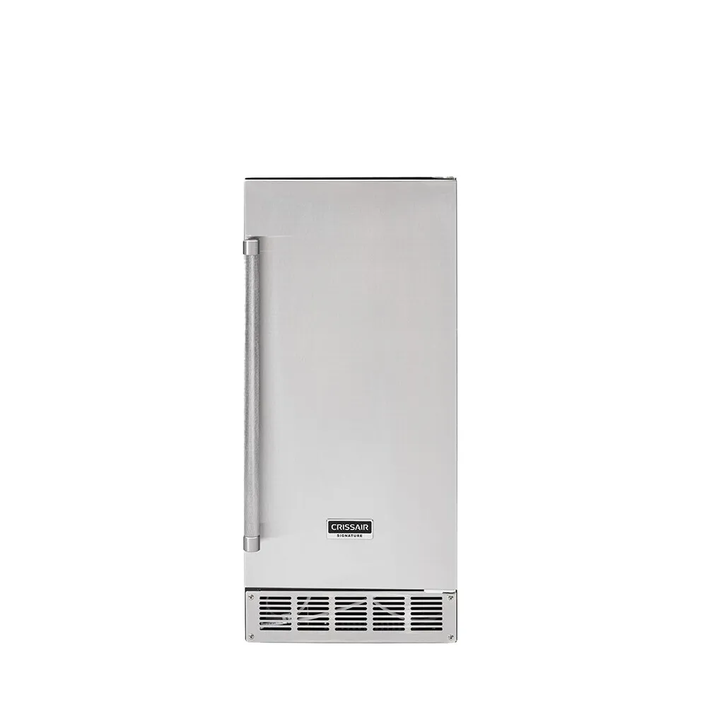 Ice Maker Crissair, máquina de gelo de embutir sob bancada com porta em inox